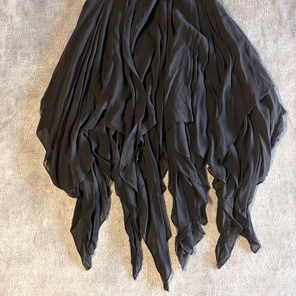 Vintage Nina Austin Silk Fairy Halter Midi Dress - Picture 2 of 8